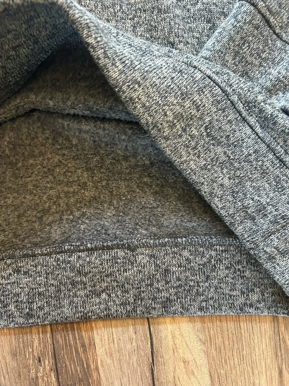 Eddie Bauer Men's Heather Gray Button-Closure Crewneck Sweater - Picture 3 of 4